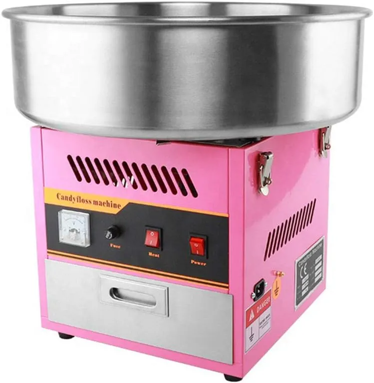 GRACE KITCHEN Commercial Use Cotton Candy Maker Candy Floss Machine, Large Commercial Cotton Candy Machine Party Candy Floss Maker Pink