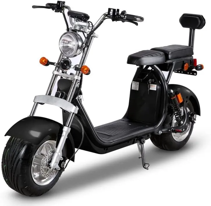 Adult Citycoco Electric Motorcycle 3000W / 60 Volt Removable Lithium Battery - 70Km/h speed