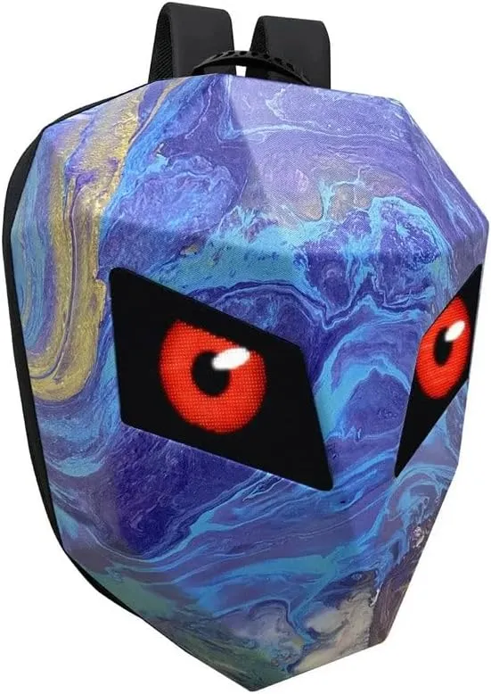 CRONY Iron Man Water Transfer Blue Led Display Backpack