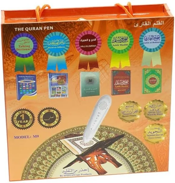 CRONY M9 8GB Quran Rechargeable USB Quran Reading Pens Islamic Muslim Prayer MP3 Digital Speaker Gift Set