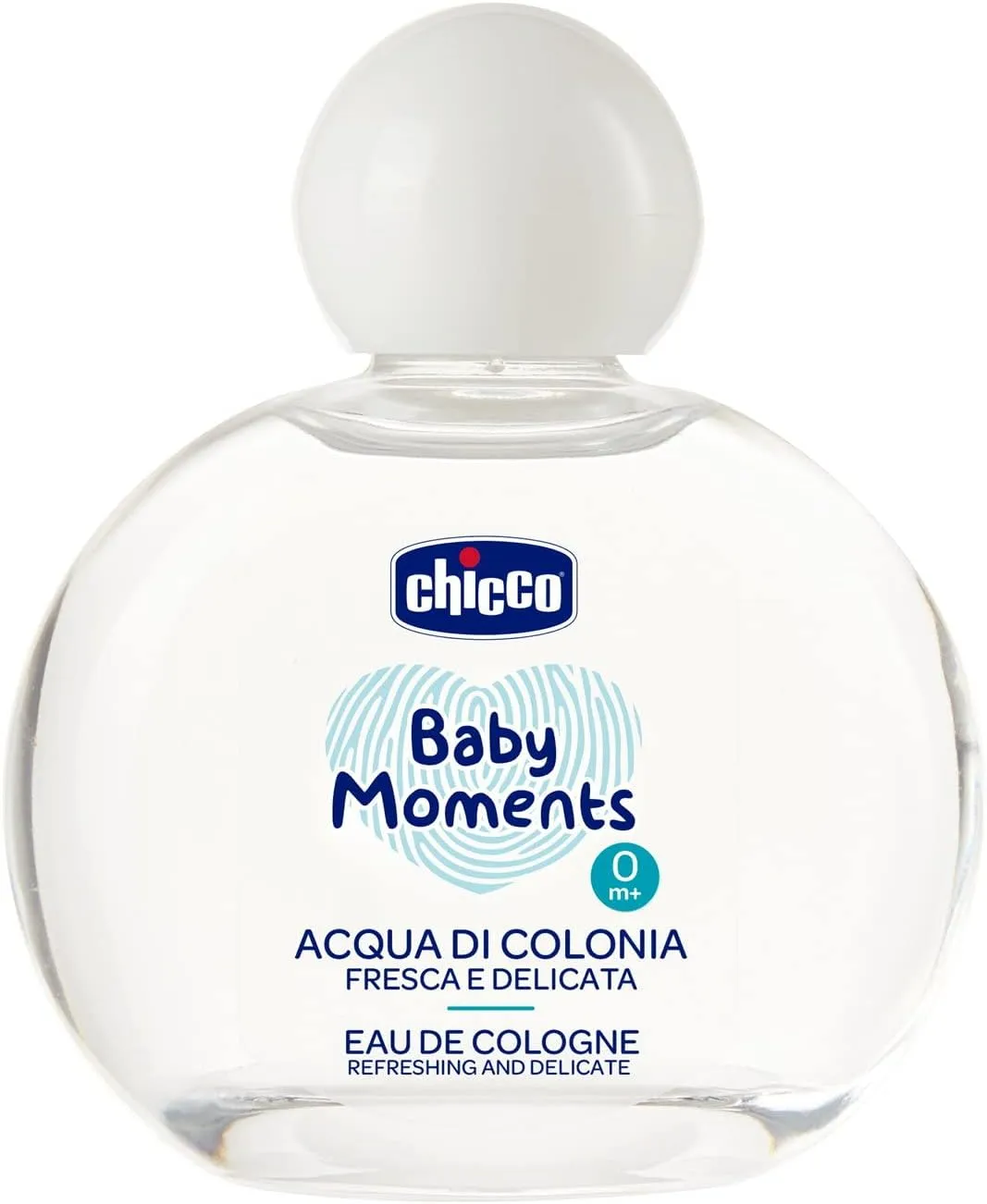 chicco baby moments eau de cologne refereshing and delicate for baby skin 0m+ 100ml, multi color