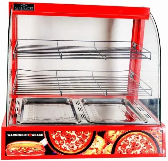 GRACE KITCHEN Catering Equipment Electric Glass Food Warmer Display Showcase 66 * 48 * 60 Centimetre