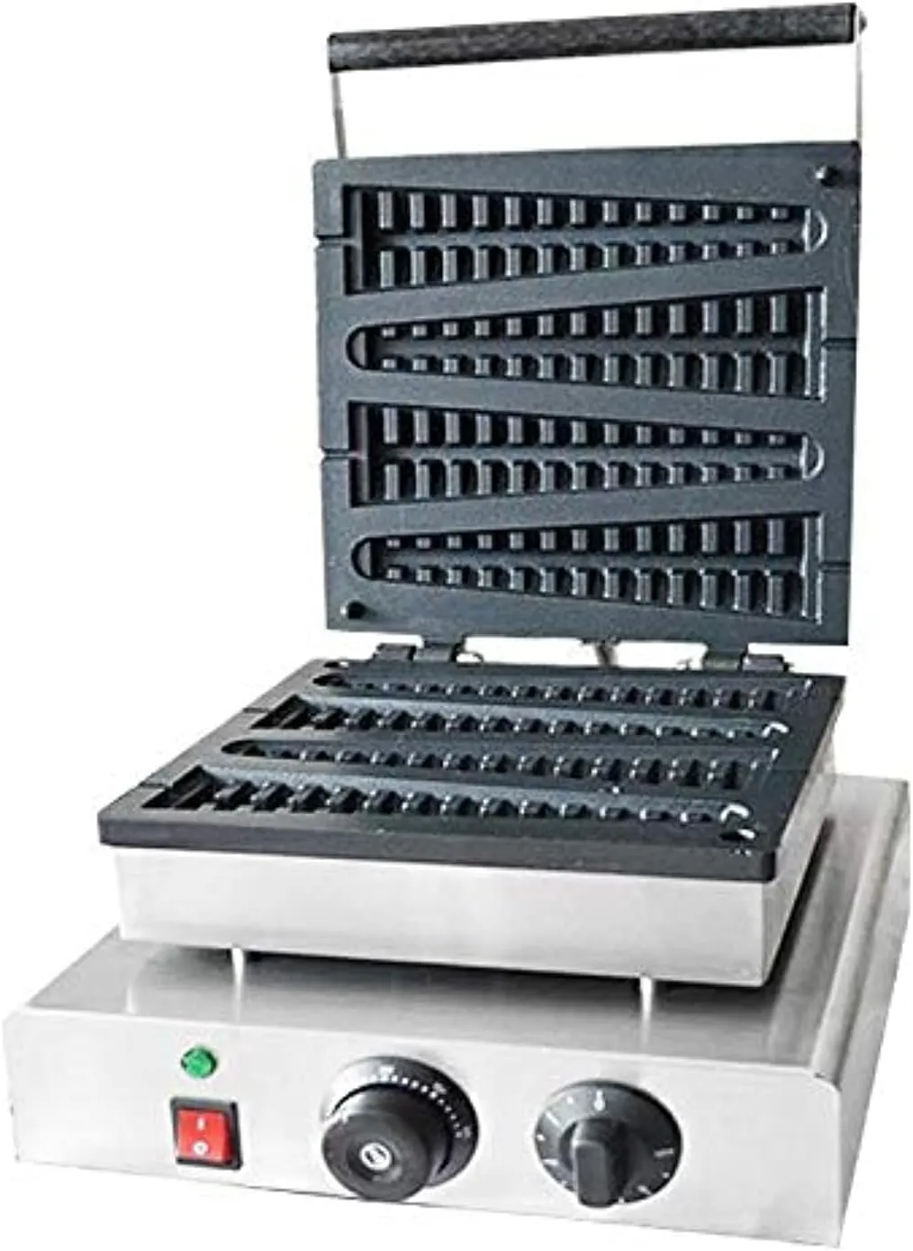 GRACE KITCHEN CCommercial Waffle Toaster Waffle Maker Lolly Stick Waffle Maker Teflon Coated Non-Stick Waffle Baker Waffle Machine Waffle Iron Machine 220V