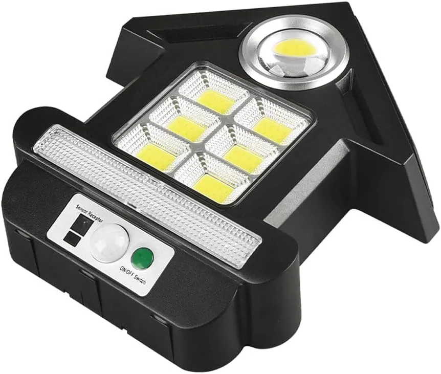 CRONYCL-S180 Solar Street Lights Outdoor, Motion Sensor Outdoor Street Light, High Sensitivity Photo-Sensing Device for Garden, Street, Deck, Yard, Garage, Patio