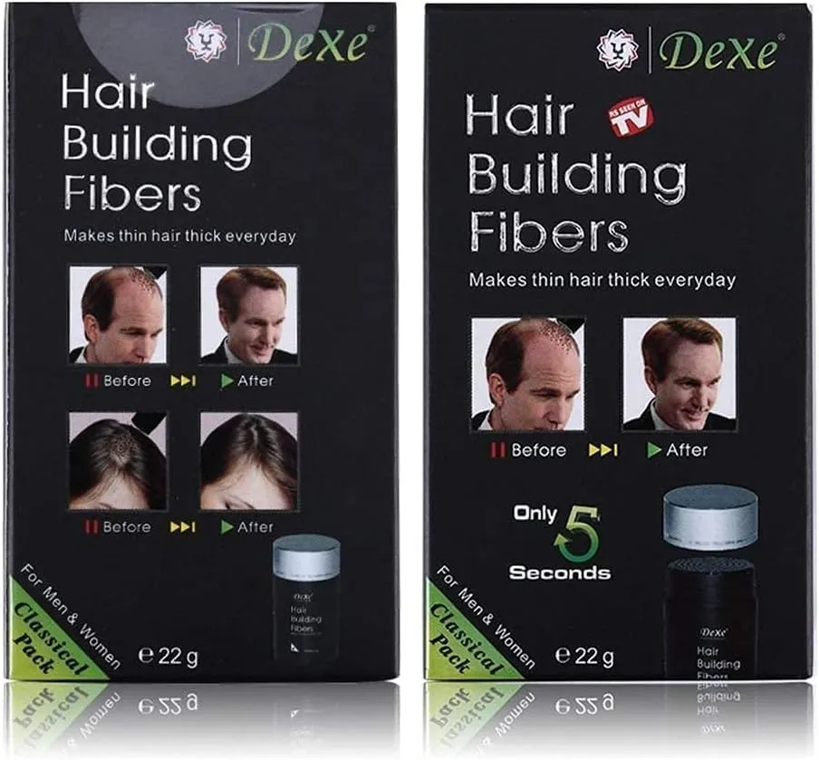 dexe men's & women's hair building fibers (dark brown)