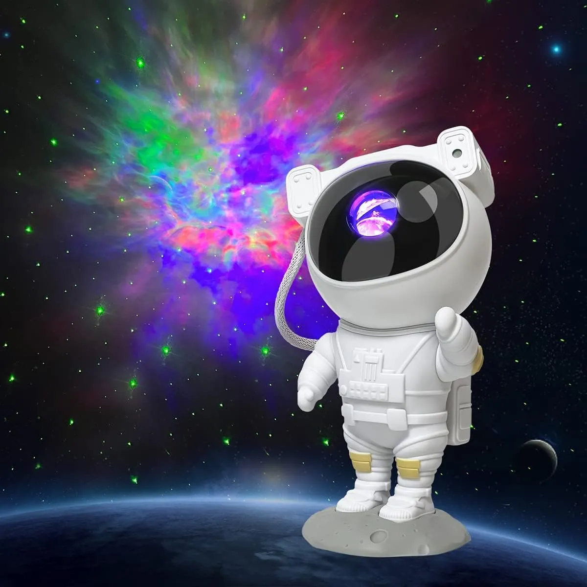 Crony Space Buddy Projector, Astronaut Light Projector, Star Galaxy Night Lights, Nebula Galaxy with Timer and Remote, Kids Gaming Room Bedroom Decor, Christmas, Great Gift for Kids