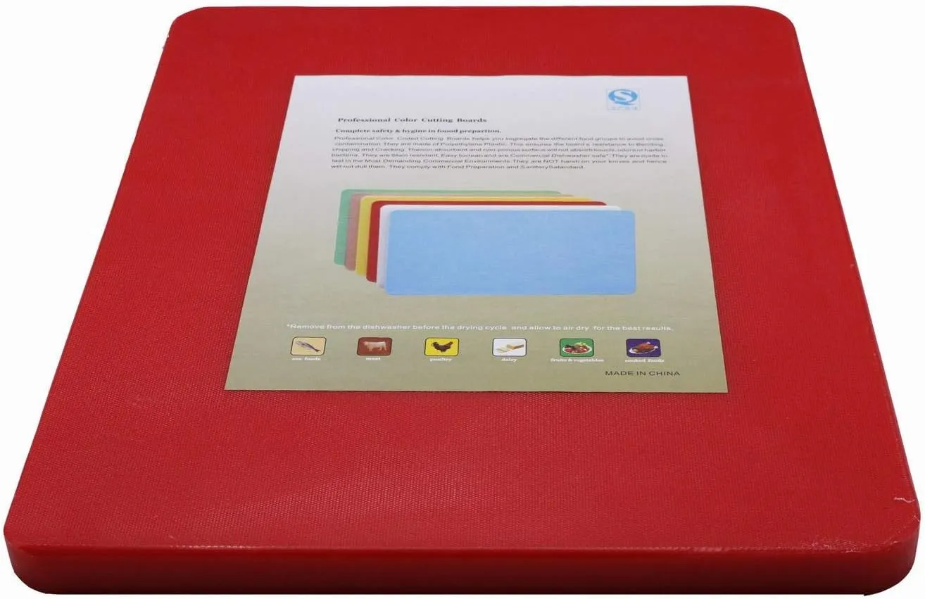 GRACE 60x40x2cm Red Commercial Chopping Board/Cutting Board
