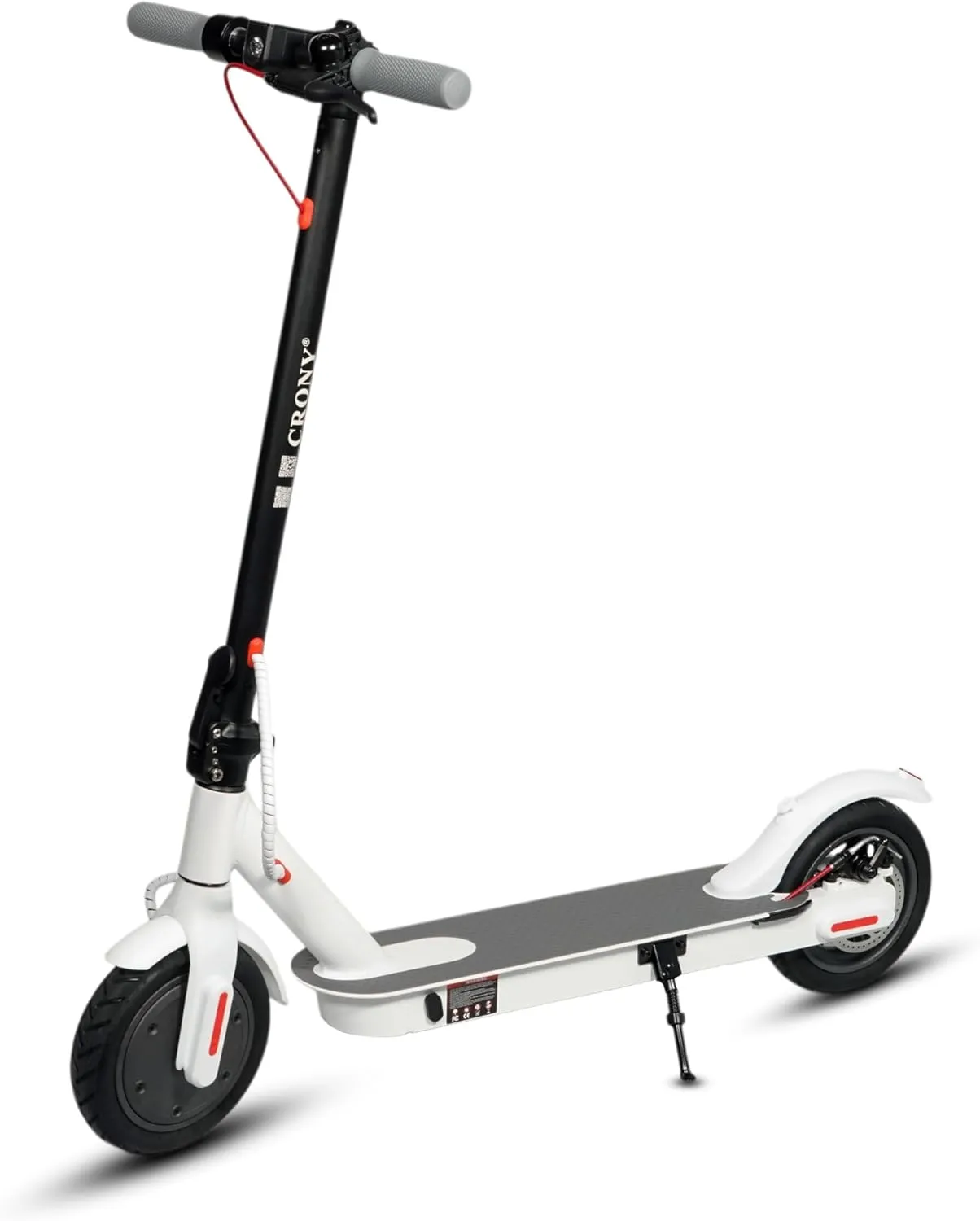 CRONY M365 Foldable Electric Scooter, Lightweight Commuter Scooter for Adults Kids, 250W Motor, Smart App Control, 25-45KM/H Speed, 10-25KM Range, White