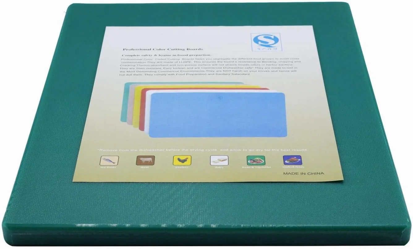 Plastic Cutting/Chopping Board 60x40x2cm Green