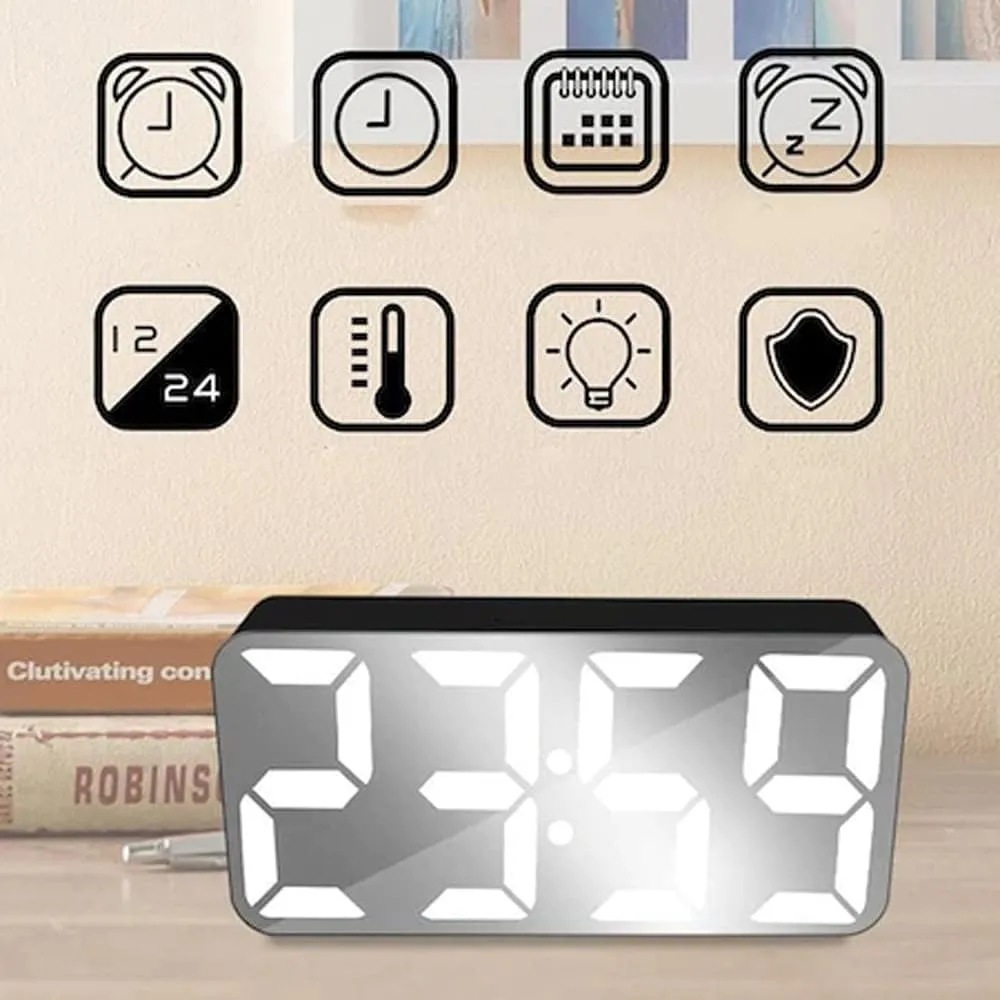 CRONY Ds-3622X-Max Digital LED Mirror Display Alarm Clock