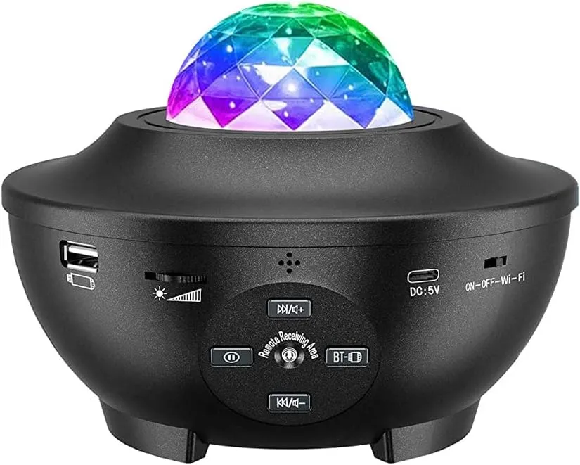 CRONY Yk-1 Star Lights Galaxy Projector, Star Projector 3 In 1 Night Light Projector W/Led Nebula Cloud With Bluetooth Music Speaker