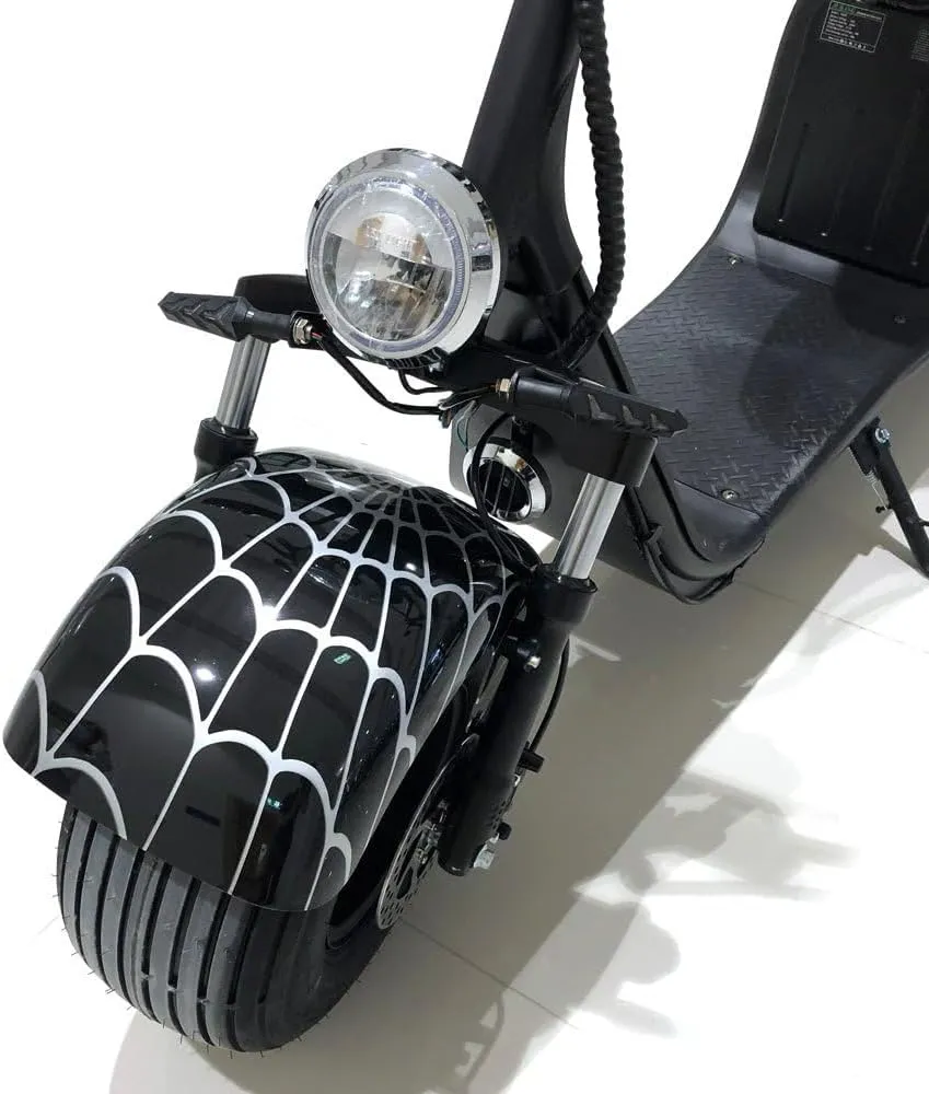 CRONY X3 BIG HARLEY+LI-ion battery+BT+double seat Electric motorcycle- Black Spider