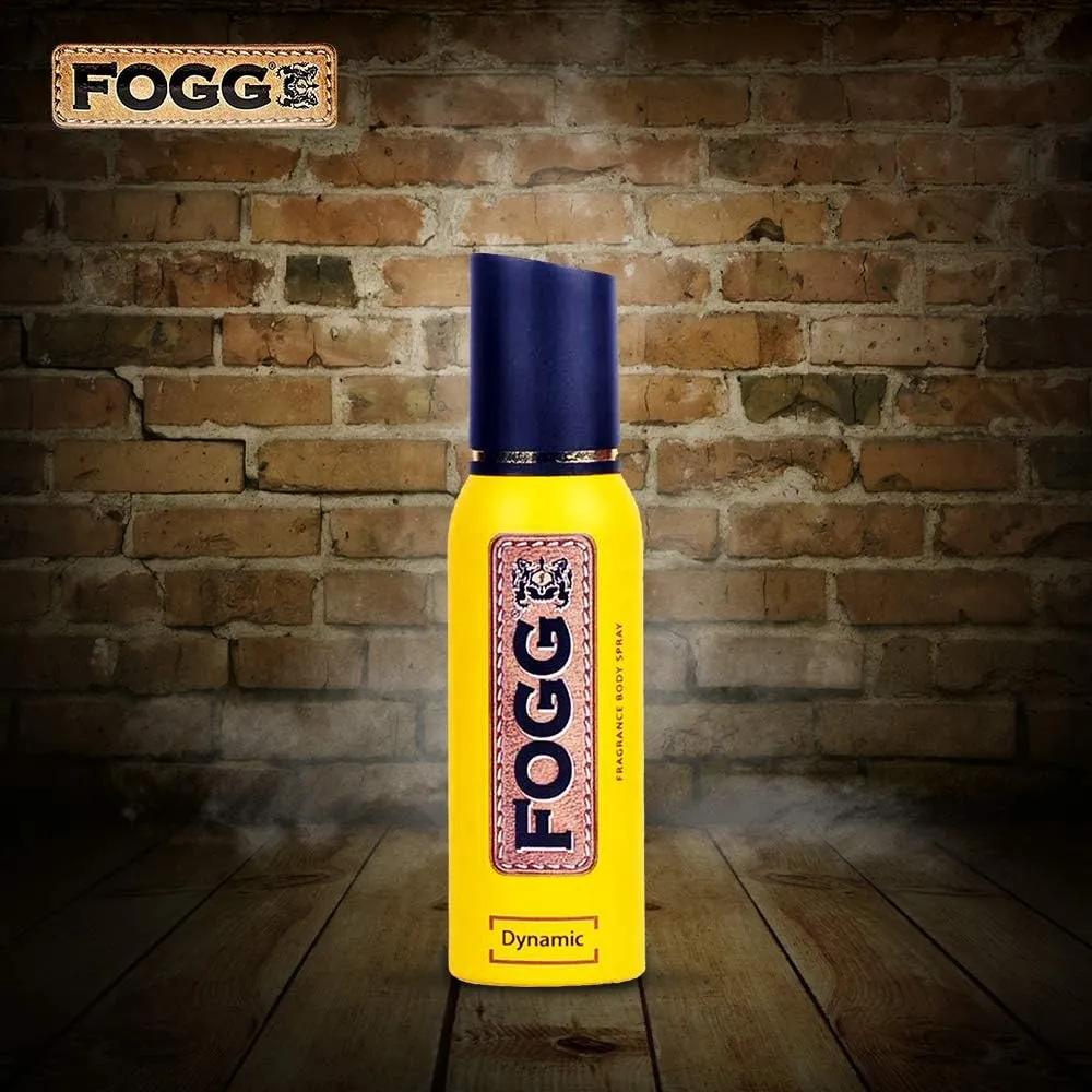 fogg long lasting dynamic fragrance body spray for men, 120ml