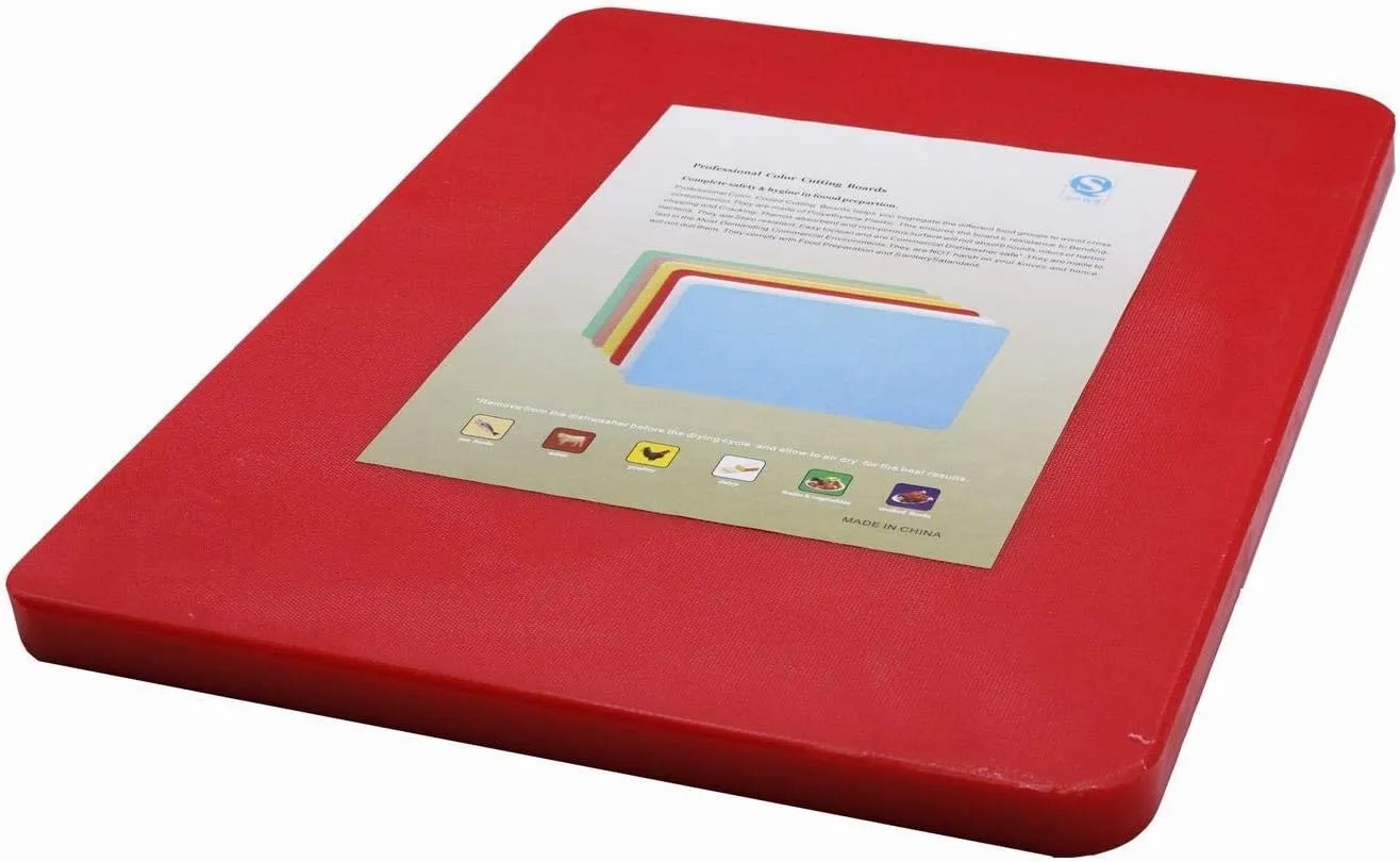 GRACE 60x40x2cm Red Commercial Chopping Board/Cutting Board