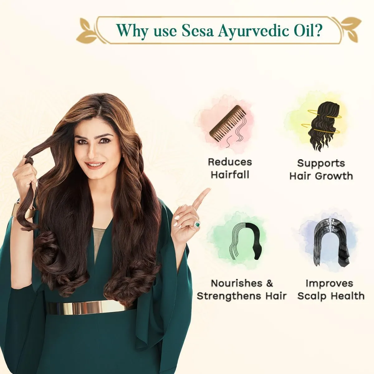 sesa ayurvedic hair oil 5000 year old kshir pak vidhi, bhringraj & 17 rare herbs with 5 nourishing oils all hair types no mineral oil 200 ml pack of 1, multi, 6.7 fl oz (pack of 1)