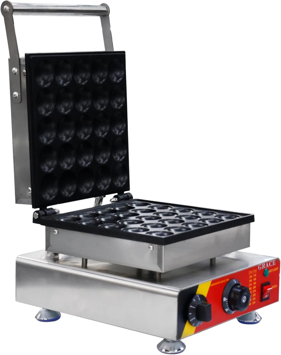 Grace Heavy Duty Mini Pancake Maker with Upper Heater