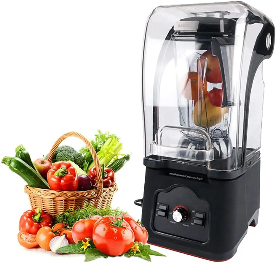 GRACE KITCHEN High speed Sound Proof blender mixer Commercial premium blender Juice ice crush Blender Acrylic jar less noise Stopper Cover 2.5 Liters 1500W