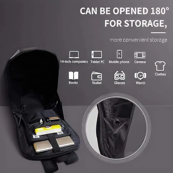 CRONY Iron Man Water Transfer Graffiti Led Display Backpack