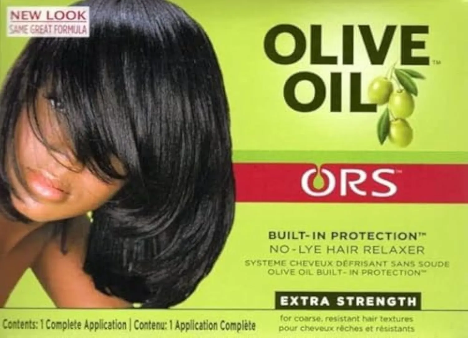 ors olive oil no lye hair relaxer kit: extra strength | built in protection for coarse, resistent hair textures | get smoother, silky & softer hair