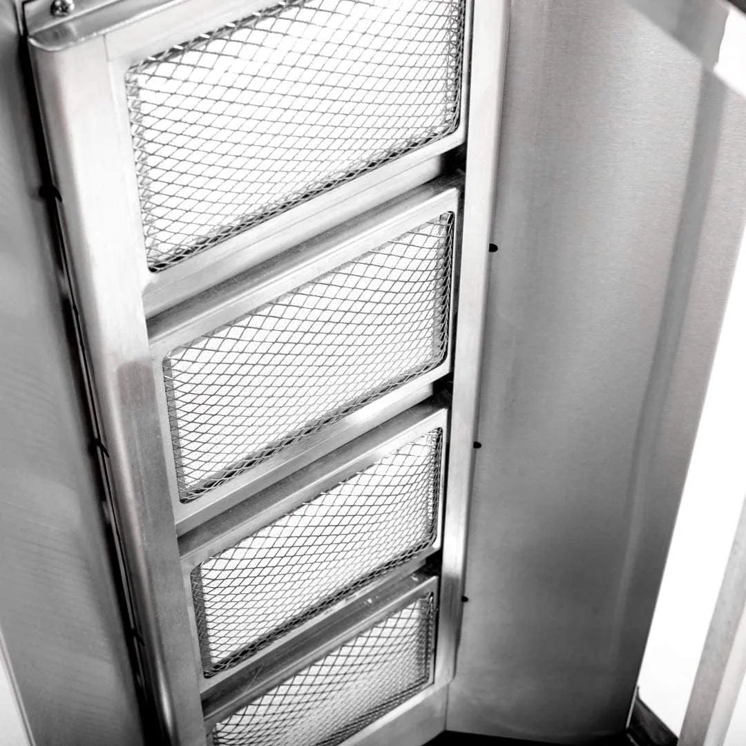 GRACE KITCHEN Gas Automatic Doner Kebab Machine Shawarma 4 Burners Tabletop Meat Product Equipment Shawarma Machine