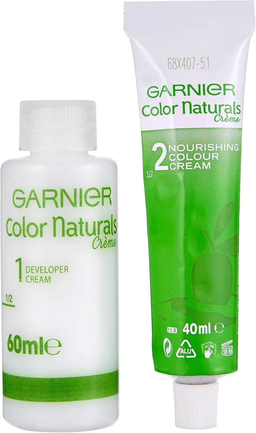 garnier color naturals, 5.1 deep ashy light brown, permanent hair color, pack of 2