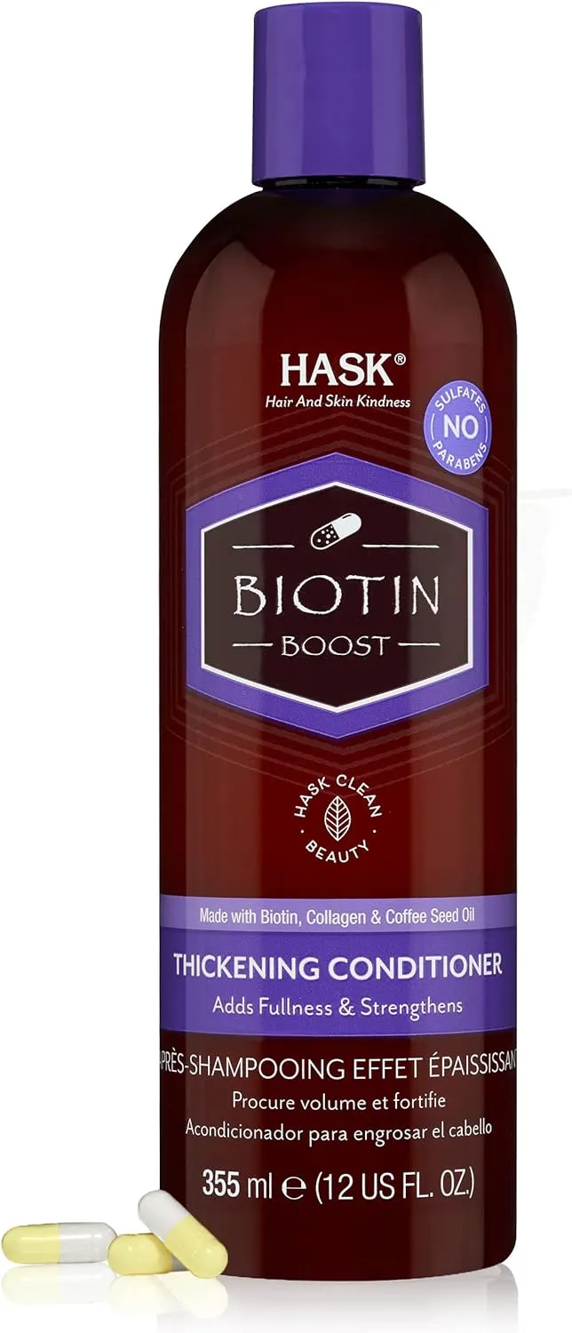 hask biotin boost thickening conditioner, 355 ml