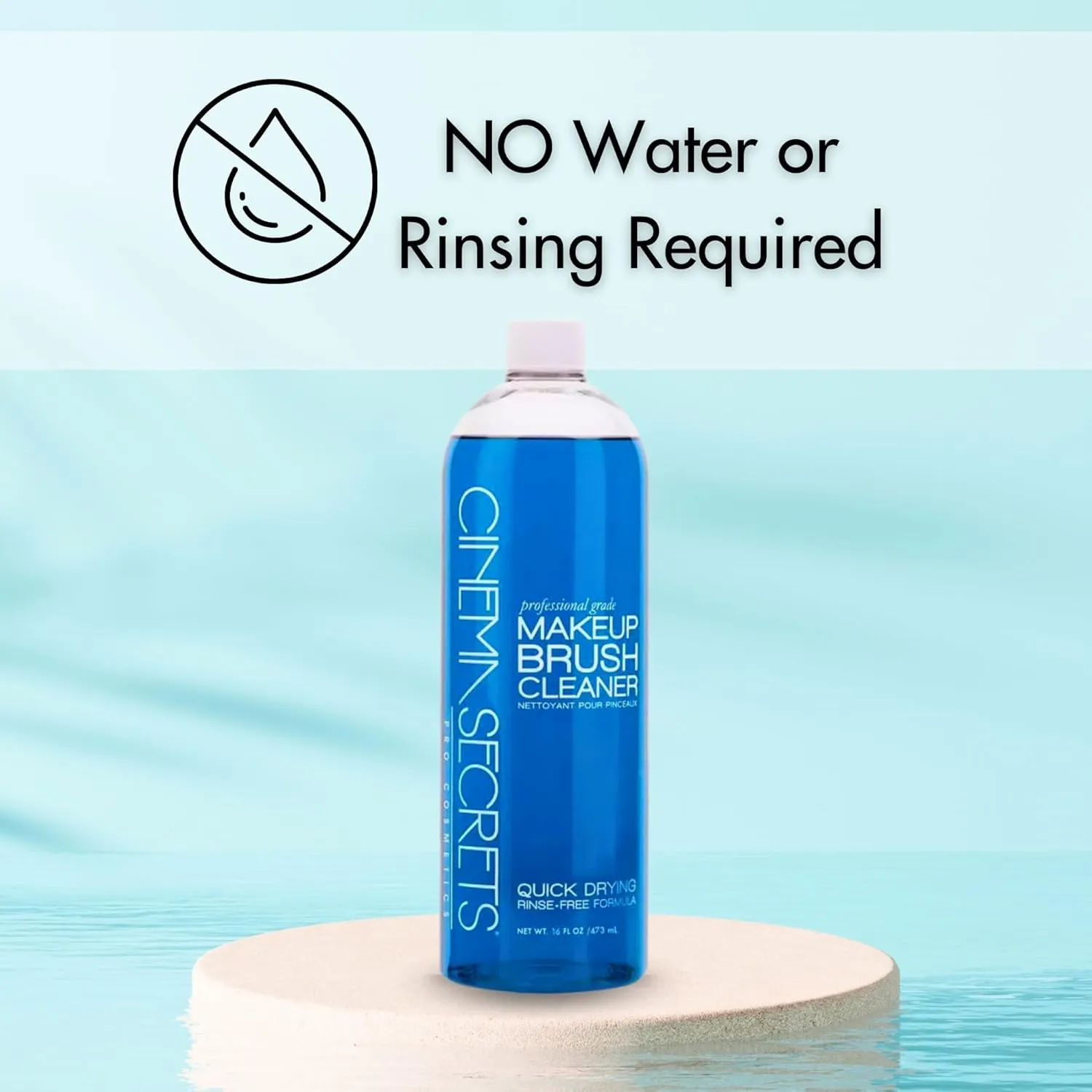 Cinema Secrets, BR016, Makeup Brush Cleanser, clear