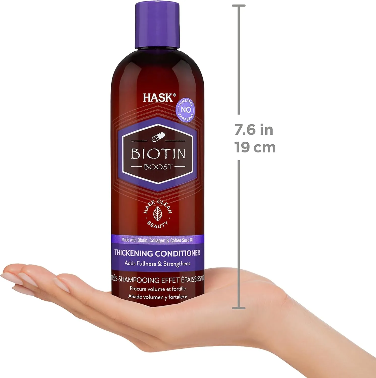 hask biotin boost thickening conditioner, 355 ml
