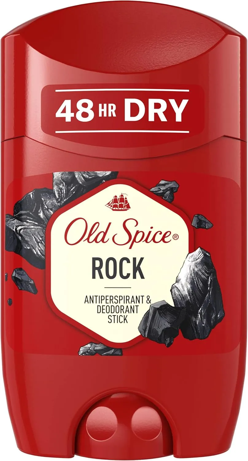 old spice rock antiperspirant and deodorant stick for men, 50 ml