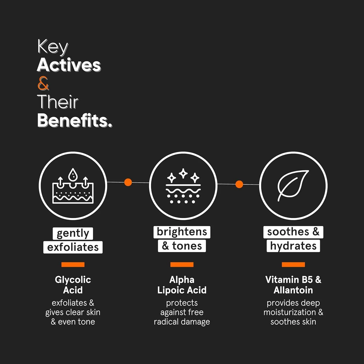 minimalist 7% ala & aha brightening face wash with vitamin b5 for hydration, glycolic acid for exfoliation & alpha lipoic acid for glowing skin