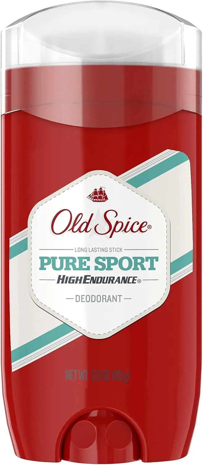 old spice aluminum free deodorant for men high endurance, pure sport pack of 3