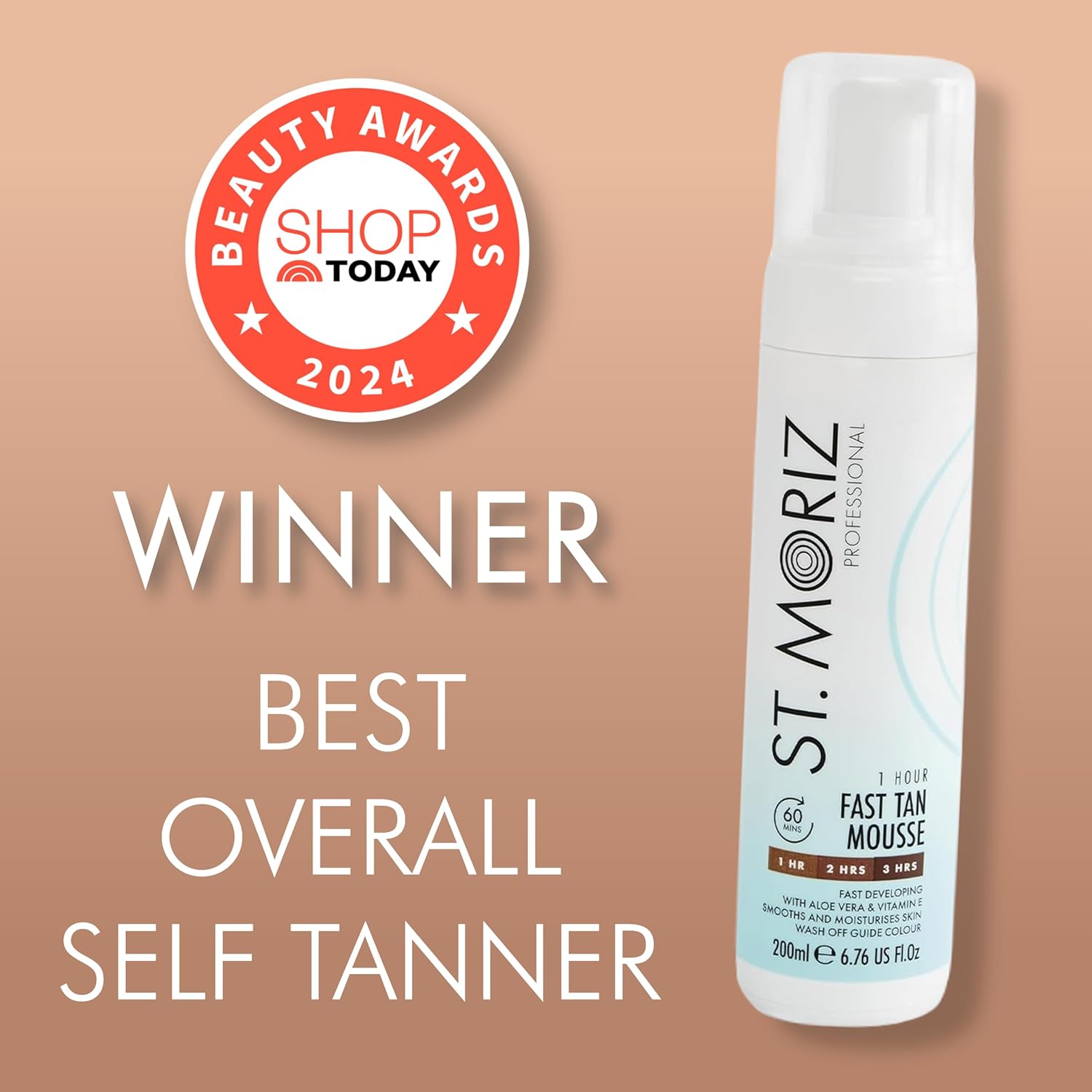 st. moriz self tanning fast self tanning mousse (with shade control) 6.7 oz