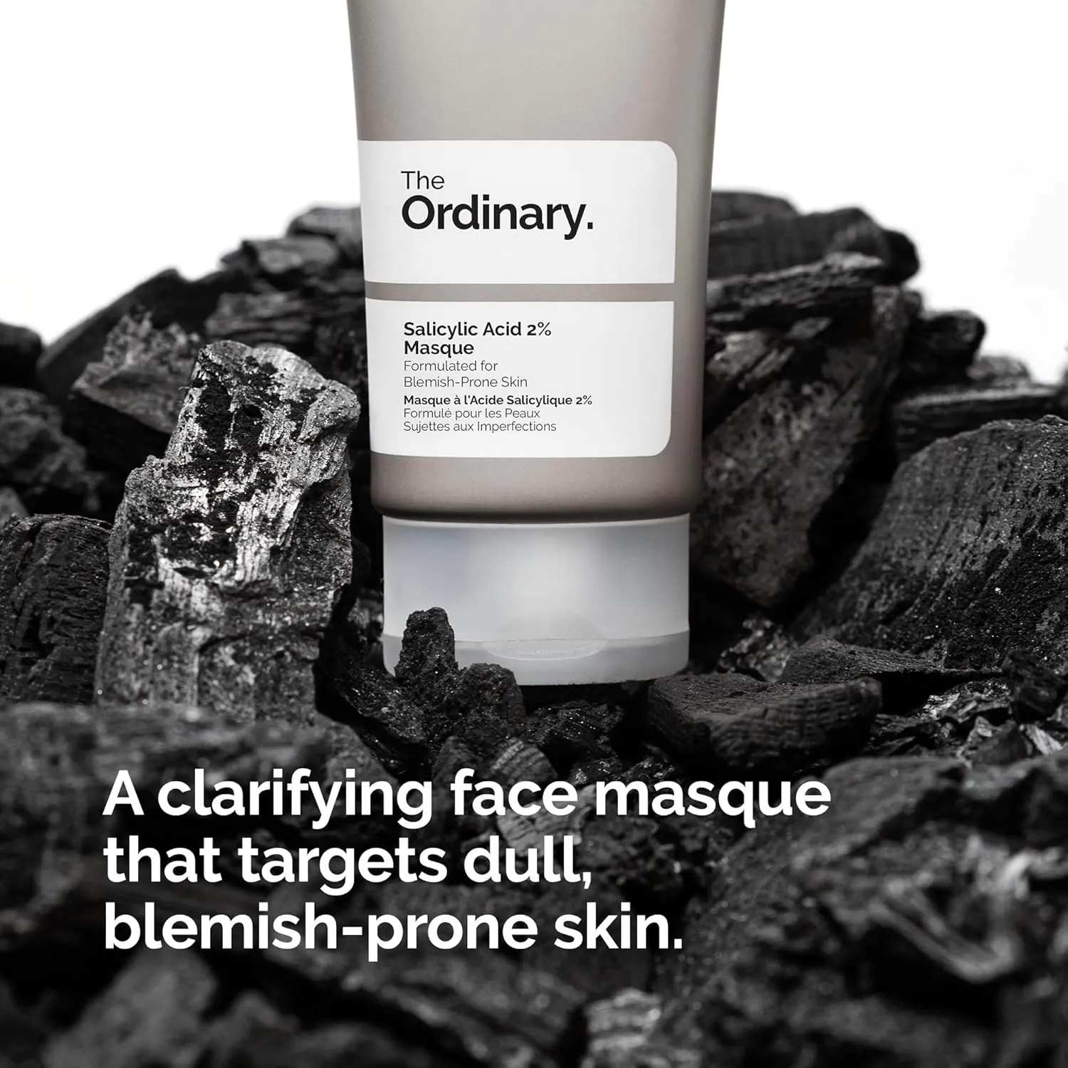 the ordinary salicylic acid 2% masque 50ml with 2% salicylic acid, vegetable charcoal, amazonian clays and squalane