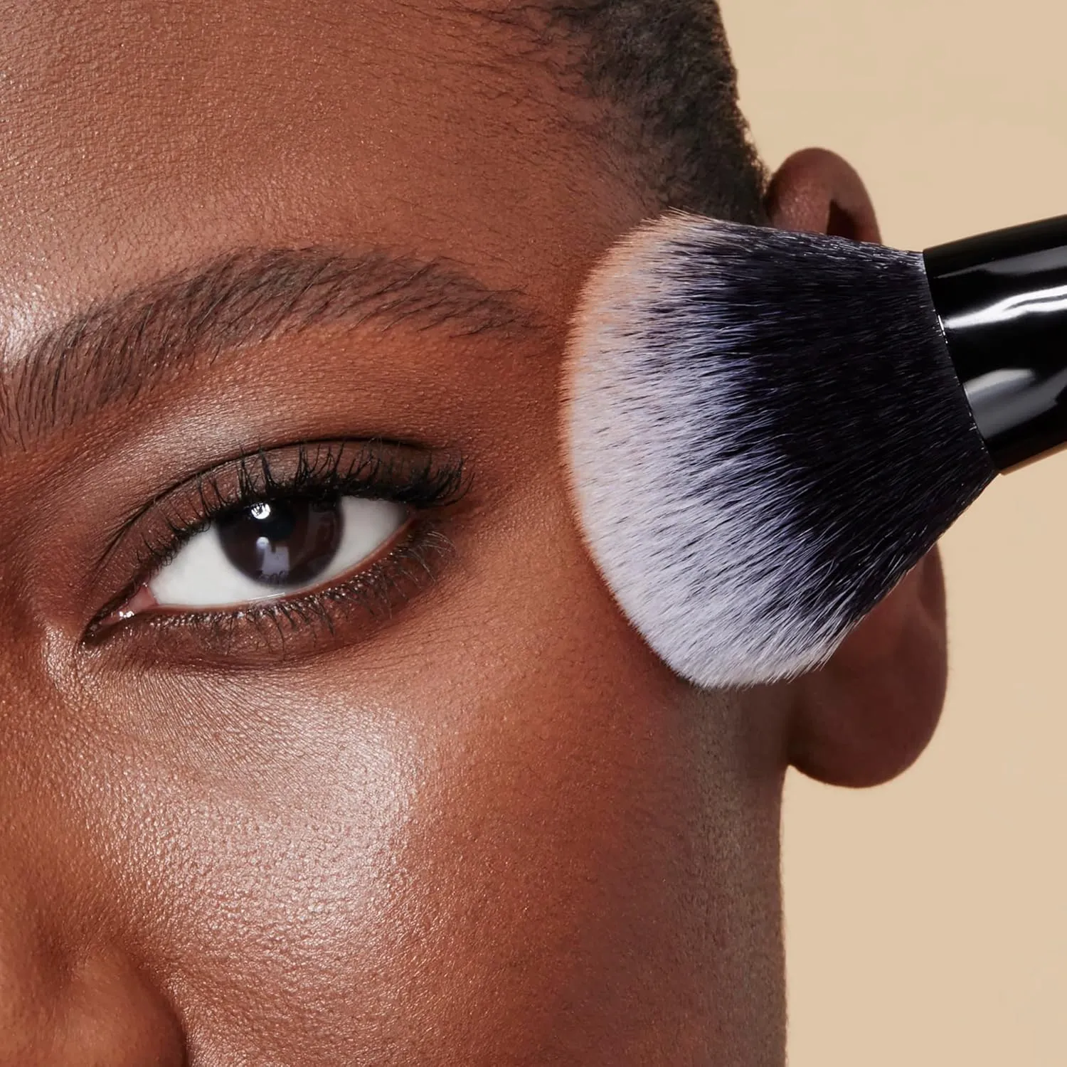 e.l.f. dual ended cream + powder brush, two in one makeup brush for a beautiful, airy complexion, vegan & cruelty free