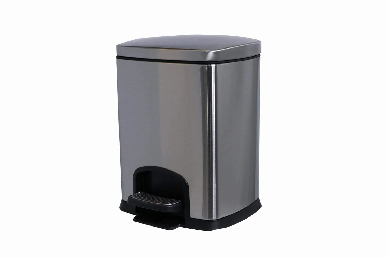 GRACE KITCHEN Stainless Steel Step-on Trash Bin with Easy-close Lid (20L)