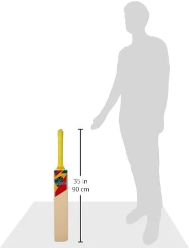 Leader Sport TA Youth Cricket Bat for Soft Ball Play, Size 5, Deco Finished