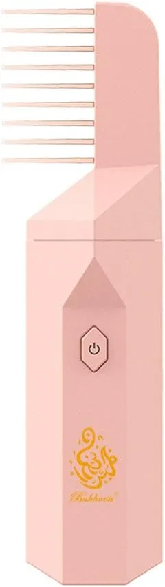CRONY 2023 USB Rechargeable Comb Electric Bakhoor Luxury Incense Burner – B26 PINK