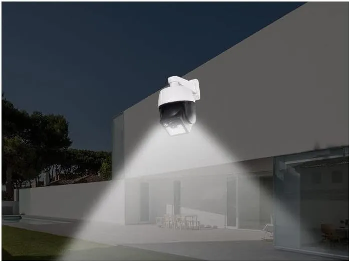 CRONY HW-5118-1 LED solar rechargeable wall lamps Solar human body induction simulation camera monitoring light fake camera light