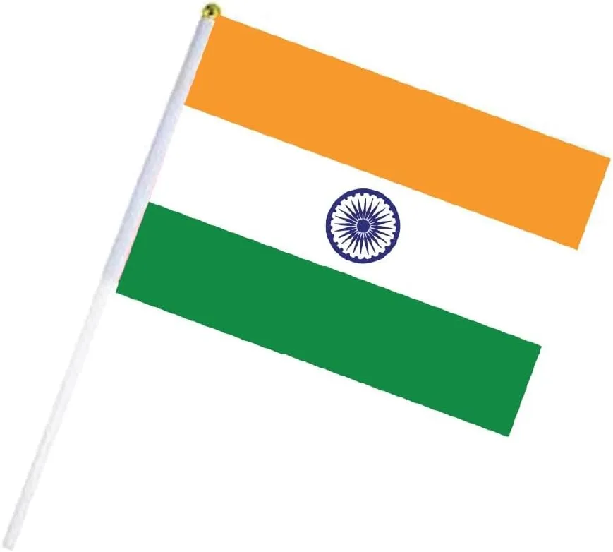 India Sports Cricket Fans Combo Set - Pack of 3 - Drawstring Bag, Hand Flag, Embroidered Cap for Adults- Cricket Combo for India Sports Fans - Perfect for Sports Events and Cricket Matches