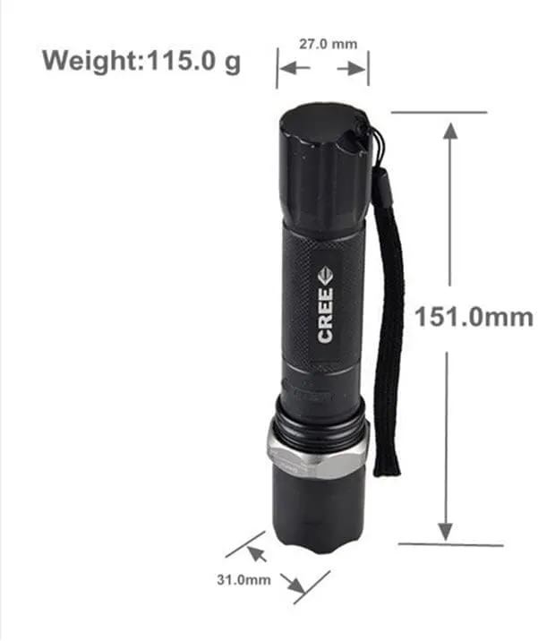 CRONY TH818 High Power Multifunction LED Tactical Flashlights
