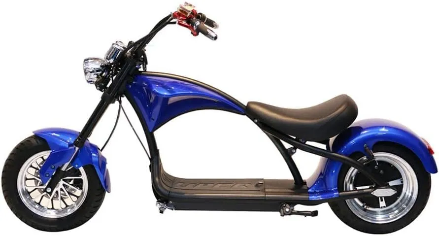 CRONY X1 Harley Electrocar car Citycoco Fat Tire Electric motorcycle | Blue