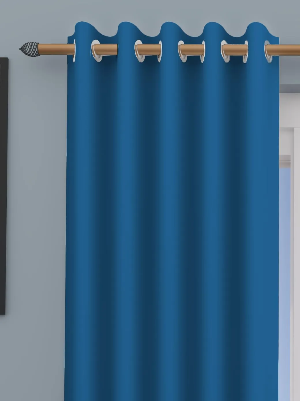 Amali Blackout Long Shiny Curtains – Set of 2 Panels (127cm W x 274cm L) | Noise Cancelling, Sun Blocking Drapes for Bedroom, Living Room & Home Décor | ستائر تعتيم | ستائر غرفة نوم (26)