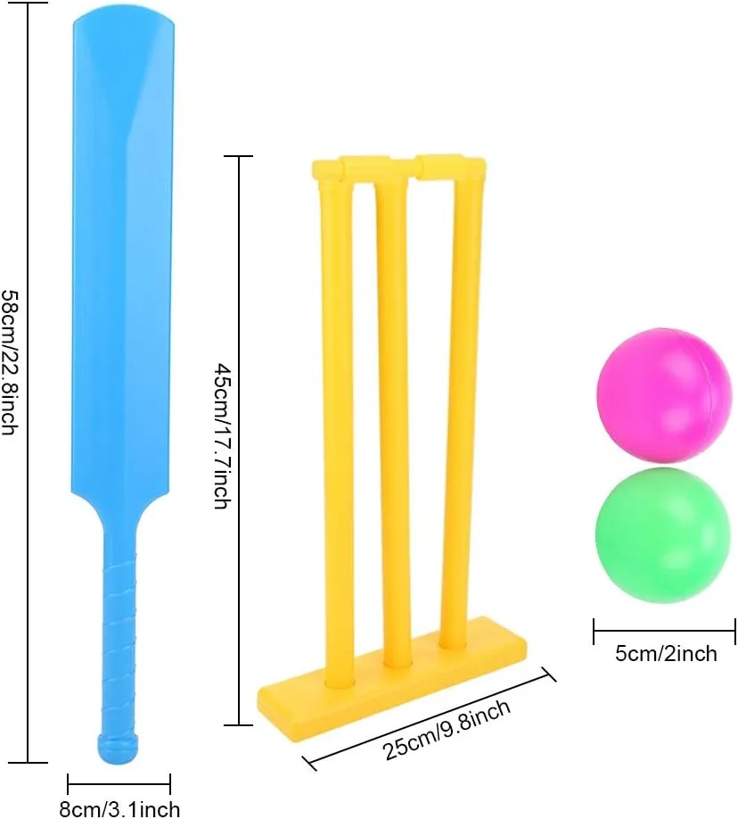 Strong Eco-friendly Cricket Set, Interesting Cricket Sports, for Kids Children