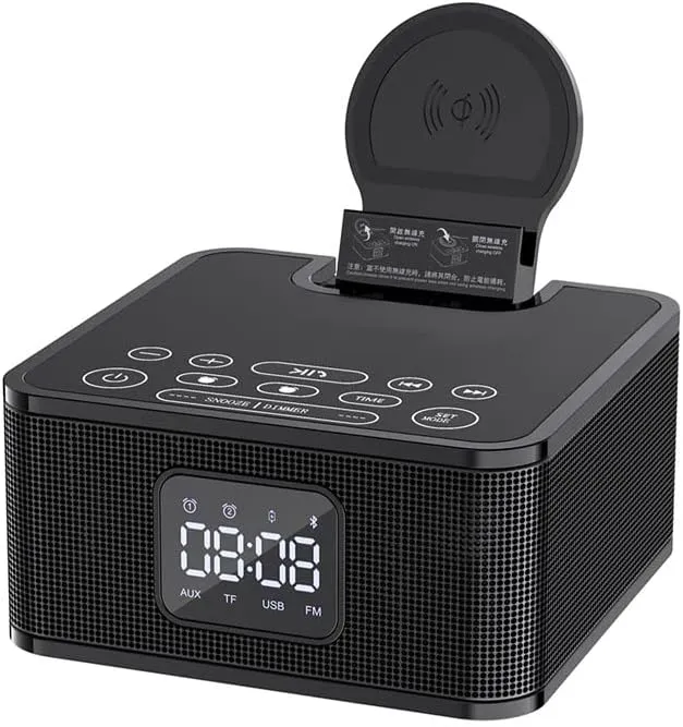 CRONY Mh-2036 Multi-Function Audio Multifunctional Desktop Wireless Bluetooth Speaker With Wireless Charger