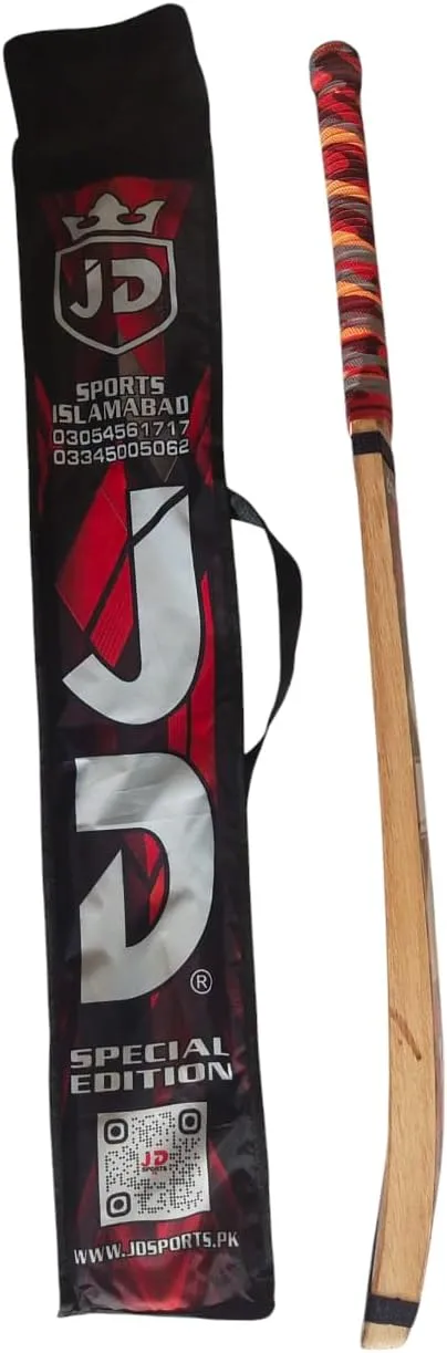JD Taimoor Mirza Edition Cricket Bat for Tennis Ball and Tape Ball Cricket with Cover - for Professionals