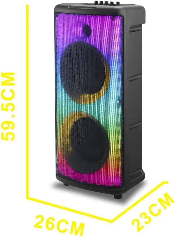 Crony Rx-6238 Big Power Disco Light Loud Speaker Wireless With Bass Echo Treble Rechargeable Battery Speaker