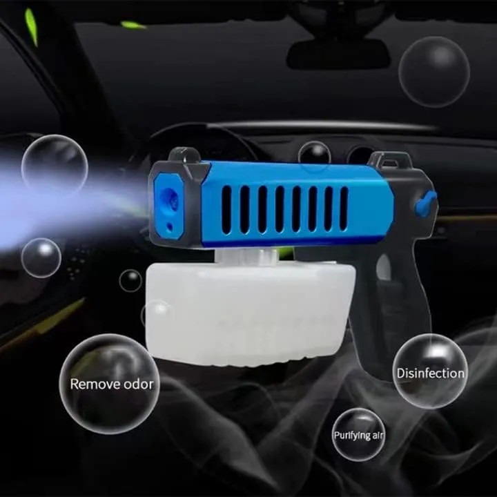 CRONY Rz-W2 Electric Disinfecting Gun Nano Atomized Blue Light Disinfection Spray (Blue) 299mm*189mm*65mm