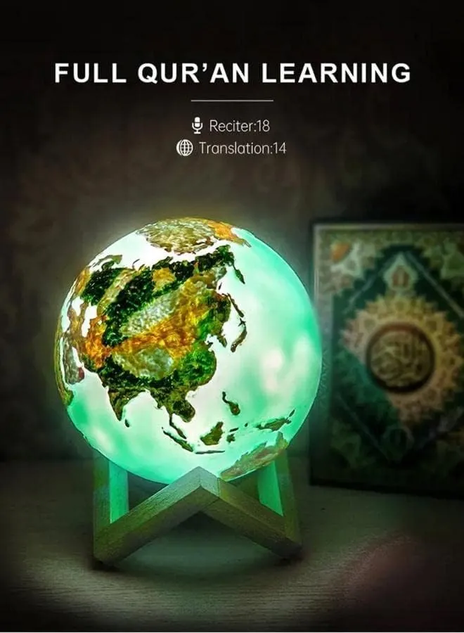 CRONY Equantu Sq-172 The New Earth Touch Lamp Portable Quran Bluetooth Speaker With App Control Light