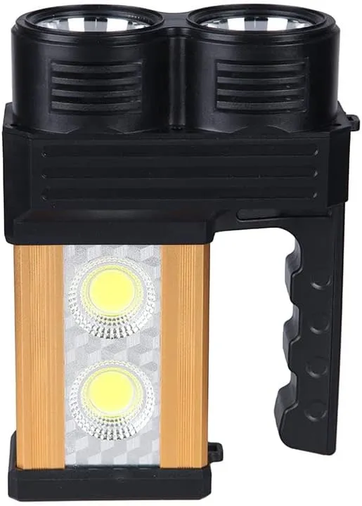 CRONY AT-298 solar power system Torcia Lampada A Led Ricaricabile Emergenza 10w 200 Metri Usb Luce Gialla Bianca