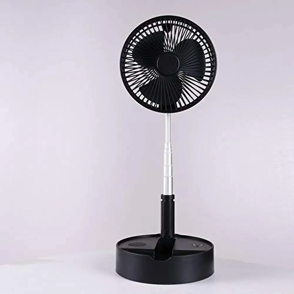 CRONY Telescopic Speaker Fan With Wireless Speaker And Aroma Fragrance Diffuser Portable | Black